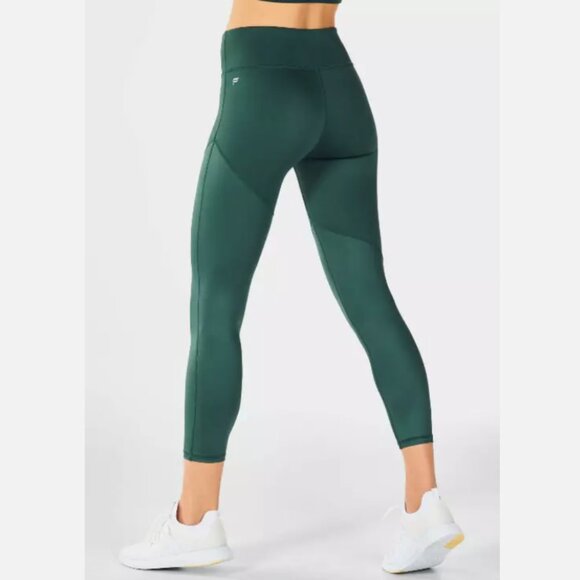 Fabletics Mid-Rise UltraCool Shine 7/8 Salar Stride Leggings Womens Size Medium - Picture 2 of 10